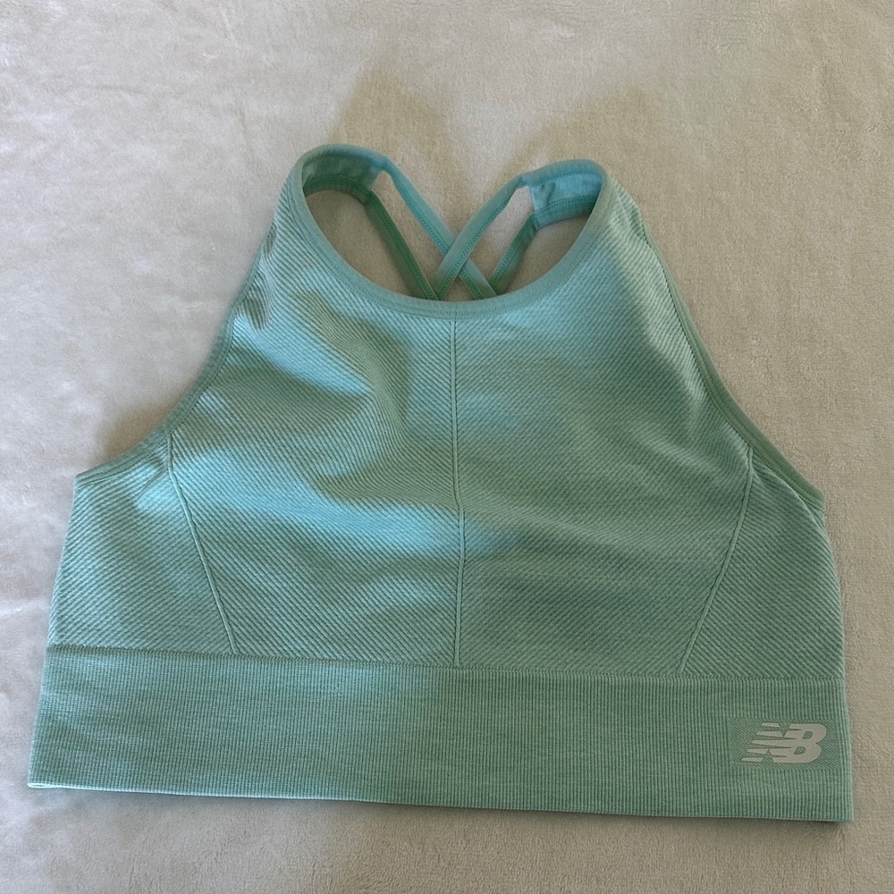 New Balance Women's Mint Green  Sports Bra